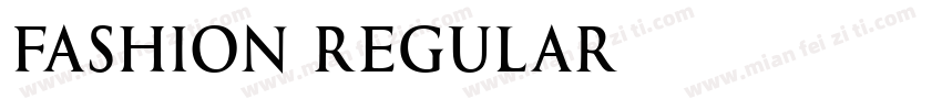 Fashion Regular字体转换
